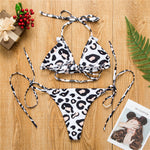 European and American Leopard Ruffle Bikini: Fresh Fashion