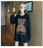 Shiny 3D Graphics Bear Long Sleeve T-Shirt