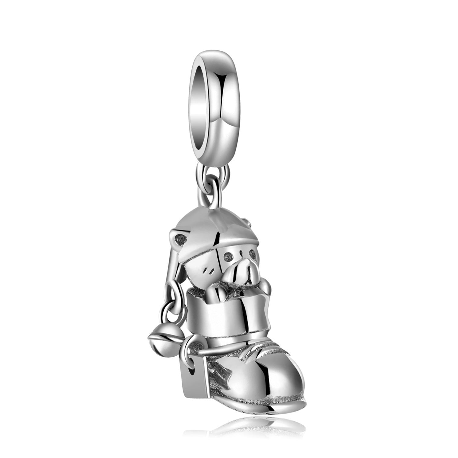 Pendant Bears Shoes Beads Puppet Bear - Series S925 Silver for Bracelet and Necklace