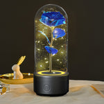 Rose Glow: 2-in-1 LED Light & Bluetooth Speaker - Romantic Valentine's Day or birthday beloved Gift