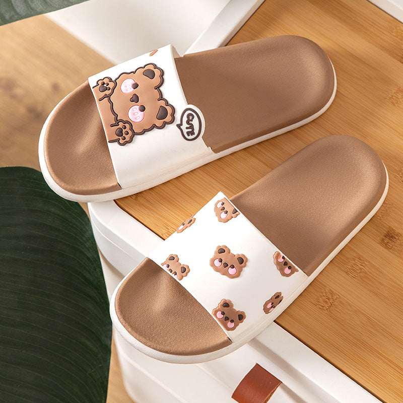 Cute Bear Slippers Non-slip Craft - ILoveBabu