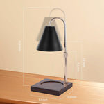 Versatile Candle Warmer Lamp: Timer, Dimmer, Adjustable Height, Wood Base – Perfect Home Décor & Gift for Mom