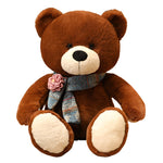 Adorable Teddy Bear with Flower Scarf - Babu