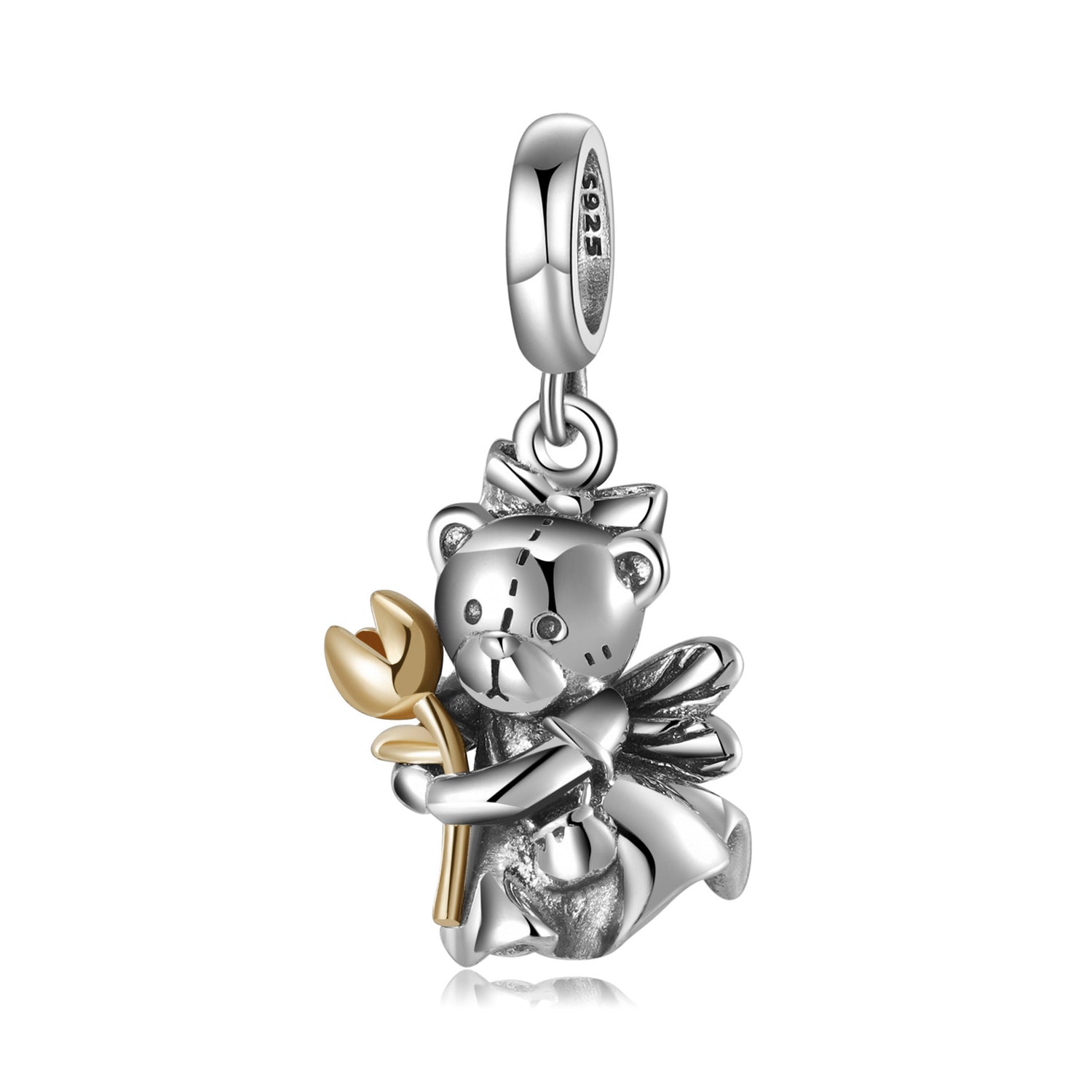 Pendant Little Bear Fairy Puppet Bear - Series S925 Silver and Gold 14K for Bracelet and Necklace