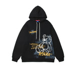 Cozy Bear Graphic Print Hoodie - Babu