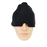 Cold Therapy Migraine Relief Hat - Comfortable Ice Pack Head Wrap & Eye Mask for Puffy Eyes