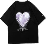Women's Cotton Heart Print Summer T-Shirt