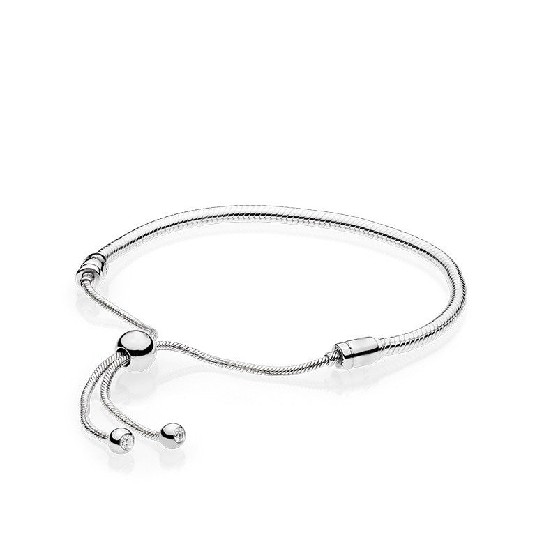 Stylish Silver Rope Tipe Bracelet: Elegant Silver Jewelry Accessory