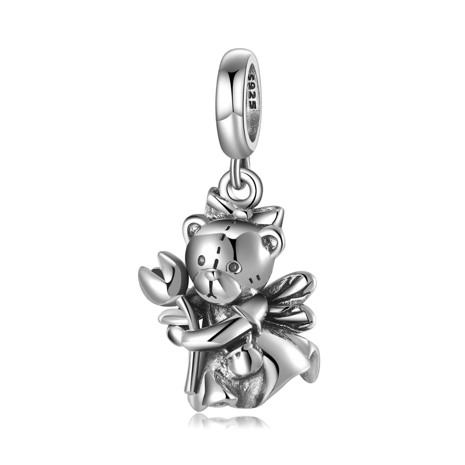 Pendant Little Bear Fairy Puppet Bear - Series S925 Silver for Bracelet and Necklace